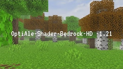 OptiAle-Shader-Bedrock-HD -1.21(render dragon shaders)