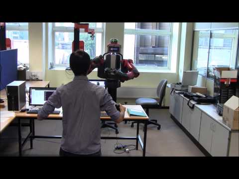 Baxter Robot control using body tracking with kinect