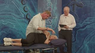Simeon Niel-Asher demonstrates treatment of a patient with rotator cuff problem
