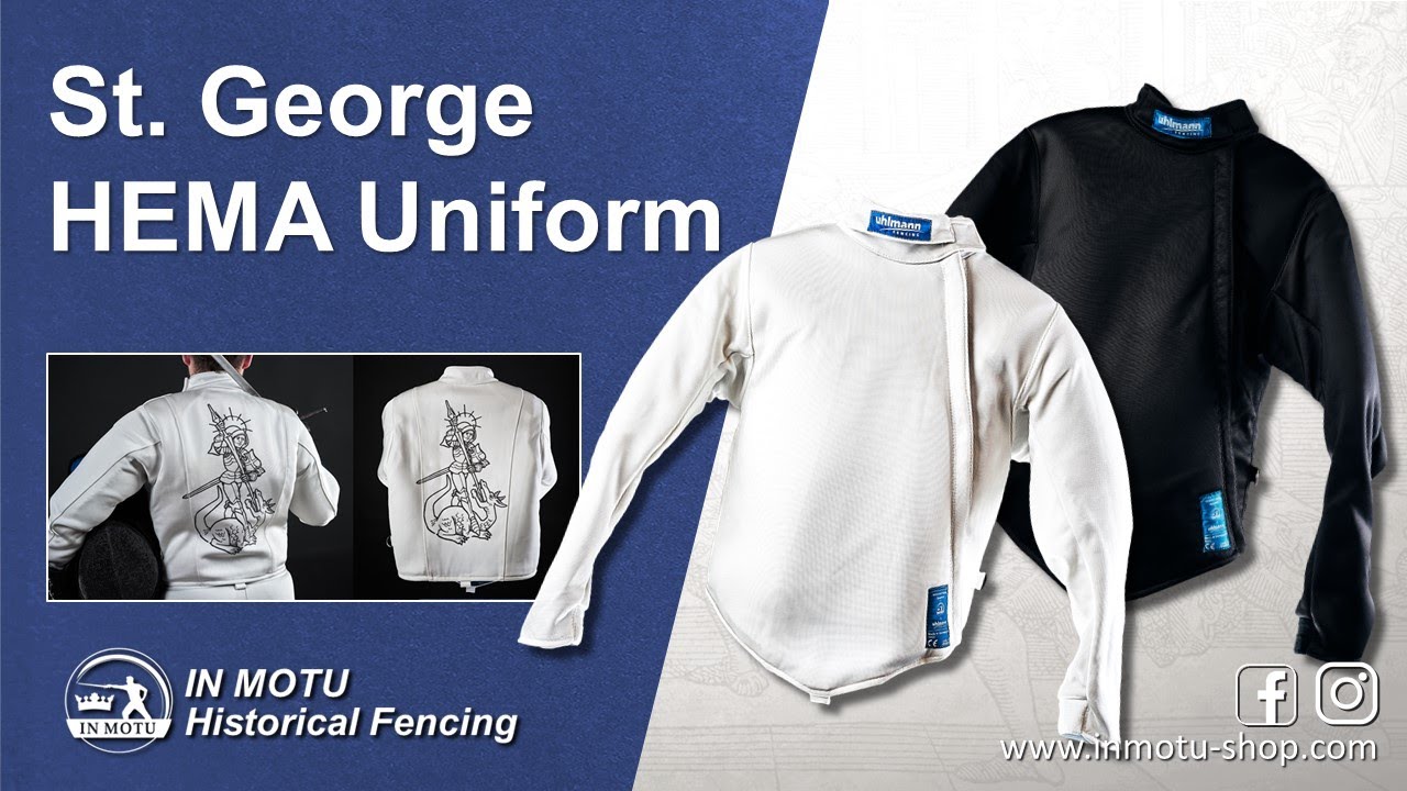 Moving in St. George HEMA UNIFORM made by IN MOTU Historical Fencing and  UHLMANN Fencing