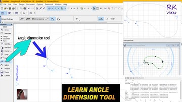 | #Archicad #Tutorial | - | #shortcut #steps of #angle #dimension  #tools to #use in #2d #drawing |