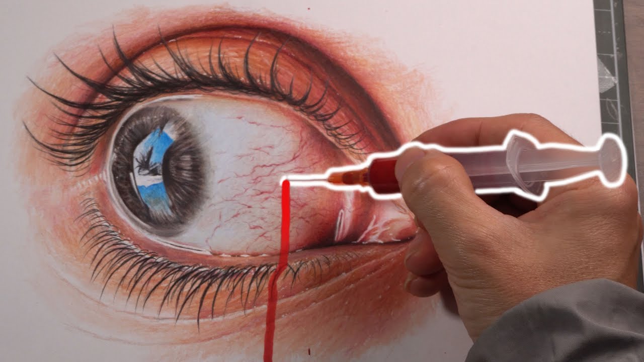 Draw A Bleeding Eye - DP Art Drawing