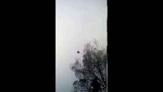 A man throws a hat over the cliff - check out what happens next!!