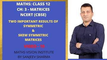 What is the sum and difference of a symmetric and skew-symmetric matrix?