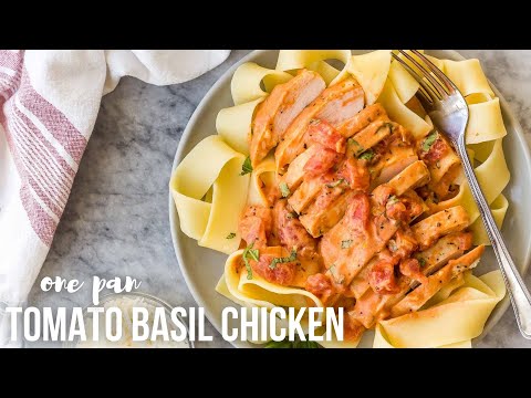 Creamy Tomato Basil Chicken Breasts | The Recipe Rebel