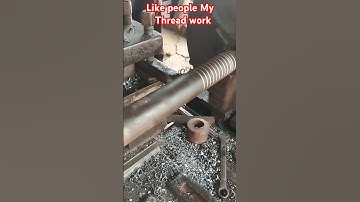 🦾Best💯#Thread work #lathemachine #metalwork #automobile #machineshop #carbide #tools #cnc #creative