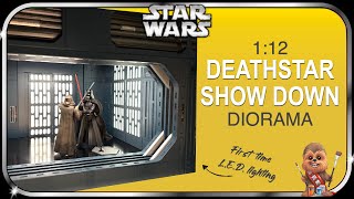 Building a Death Star Diorama 1:12 Star Wars Vader Kenobi Showdown with LED lighting