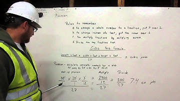 Construction Math #2 Cubic Yard Formula with HEO George Zunich