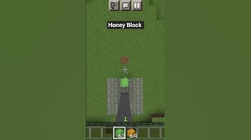 Honey Block clutch done | No damage | #minecraft #clutch #gaming #shorts #foryou