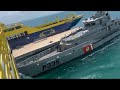 Barco de GUARDIA COSTERA choca con barco ULTRAMAR
