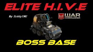 War Commander - Corpus 105 Elite H.i.v.e Boss Base. Updated Video.