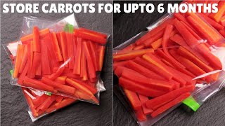 The Easiest Way To STORE CARROTS FOR UPTO 6 MONTHS | ६ महीने तक गाजर स्टोर करने का आसान तरीका