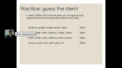 NLP 1 1  The Latin Verb