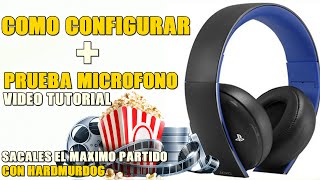 Como Configurar los Auriculares/Cascos inalámbricos Sony 7.1 PS4 + Test Mic  - YouTube