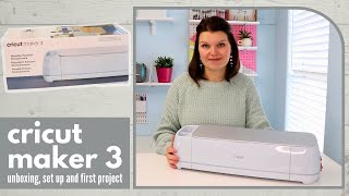 Cricut Maker 3 Unboxing, setup and first project for beginners