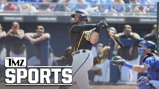 Padres' Tommy Pham Takes 86MPH Pitch To Man Junk | TMZ Sports