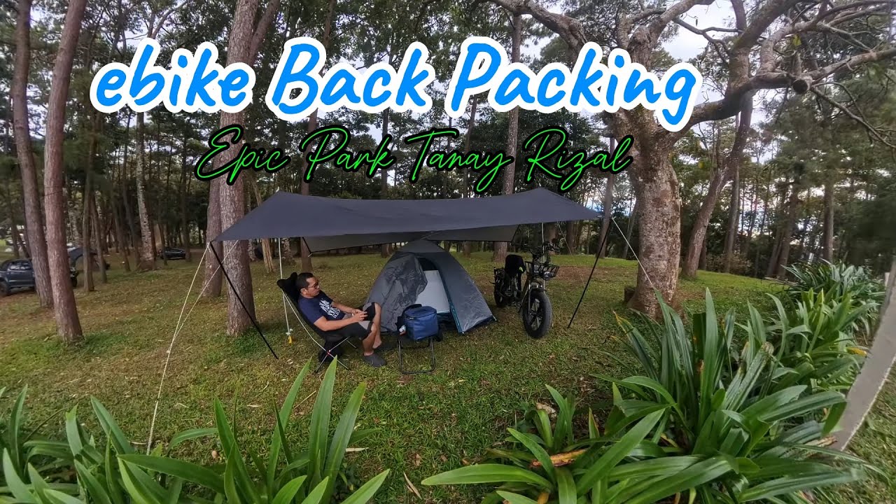 Ebike BackPacking | Solo Bike Camping | Semi Silent Vlog ASMR | EpicPark Rainforest Camp Tanay Rizal