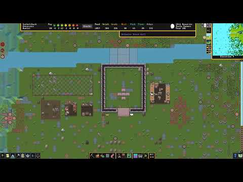 Видео: Металлообработка и первый утопленник - Dwarf Fortress #007 Steam v50