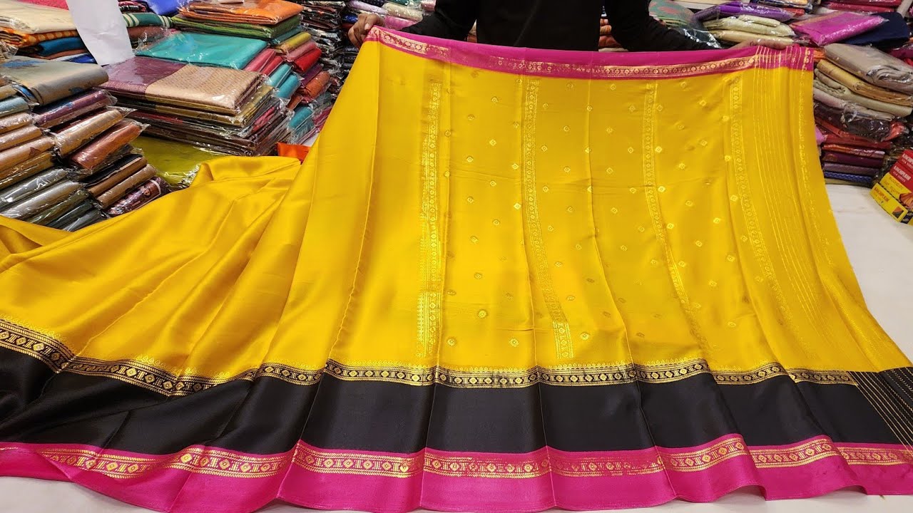 Unbelivable Challenging Price👌chickpet Bangalore wholesale Banarasi crepe georgatte chiffon sarees