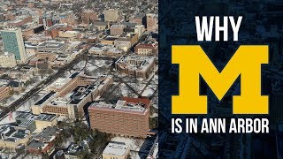 Hail to the victors in downtown detroit? university of michigan has
its roots motor city but ended up ann arbor.