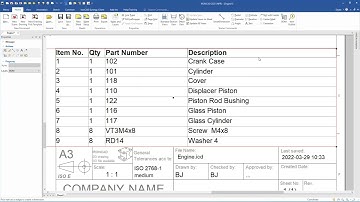 IronCAD Training 54 | Customize BOM (2/2)