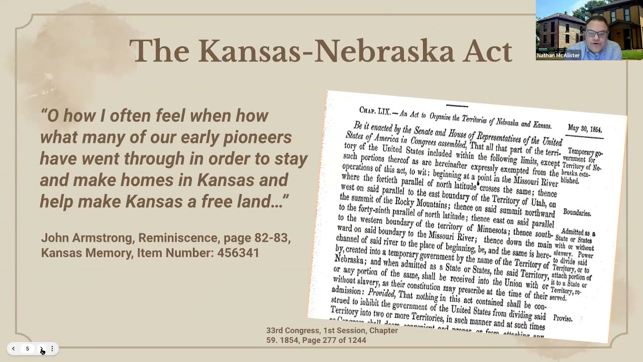 John Armstrong, Topeka's Underground Railroad Coordinator of the 1850's YouTube
