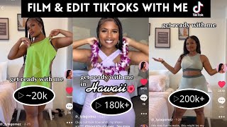 How I Film & Edit My Tiktoks | fashion grwm tiktoks