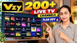 Vzy App Live TV Plan Details 🔥 | 200+ Live TV Channels on Smart TV | Full Review - VZY APP screenshot 2