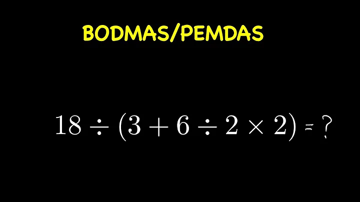 PEMDAS/BODMAS Order of operations Step by step guide