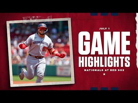 Nationals vs. Red Sox Game Highlights (7/1/26) | MLB Highlights