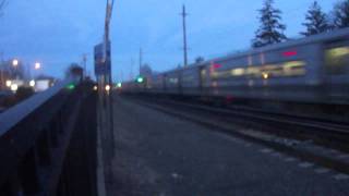 Lirr M7 Ronkonkoma With Unrestricted Rs2M Passing Through The Covert Ave Crossing