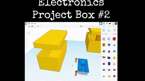 TinkerCAD Tips! Electronics Project Box 2.            #tinkercad #caddesign #3dprintable #3dprinting