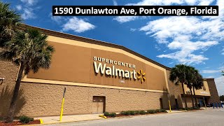 Shopping at Walmart Supercenter in Port Orange Florida on Dunlawton Ave - Store 582