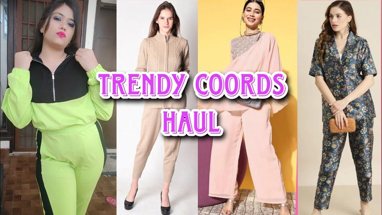 Partywear Coord sets Haul Myntra Coord set haul Trendy coord sets