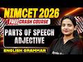 Part Of Speech Adjective | NIMCET 2026 | NIMCET MCQs SERIES | | BY Kriti Ma'am