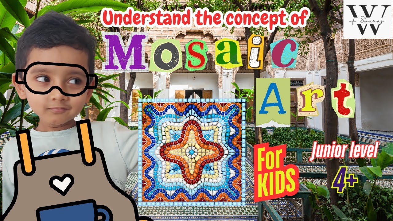 Mosaic Art for small kids | Beginner level | Learning art | World of Swaraj