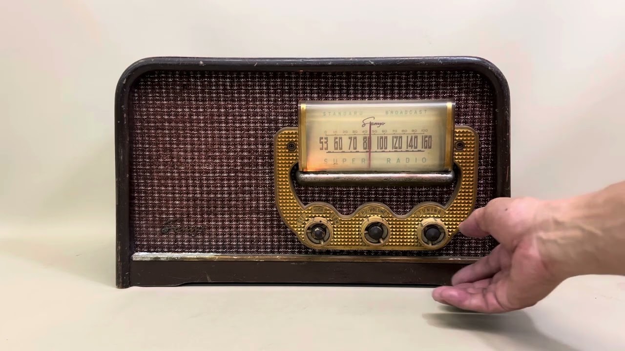 昭和レトロ 真空管ラジオ SANYO SS-101 真空管ラジオ SS-101型 三洋