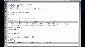 Haskell 6a: Higher order functions