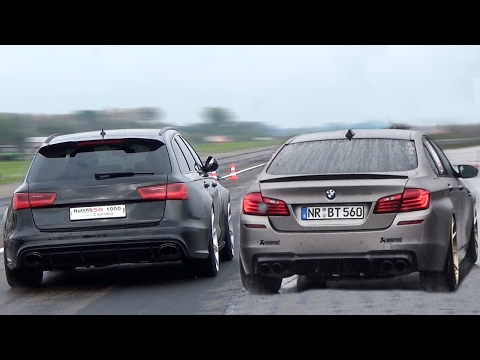 BMW M5 F10 VS AUDI RS6 - REVS BATTLE!