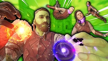 NEW Fire, Gravity & Lightning Spells are TOO POWERFUL! - Blade and Sorcery VR U8 Gameplay (Update 8)