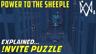 !nvite Server Room Puzzle | Install Backdoor on Servers | Powr to the Sheeple | Watch Dogs 2