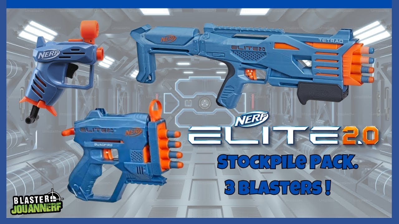 Nerf Elite 2.0 Stockpile Pack Azul | Meses sin interés Nerf Elite 2.0 Stockpile Pack Azul | Meses sin interés