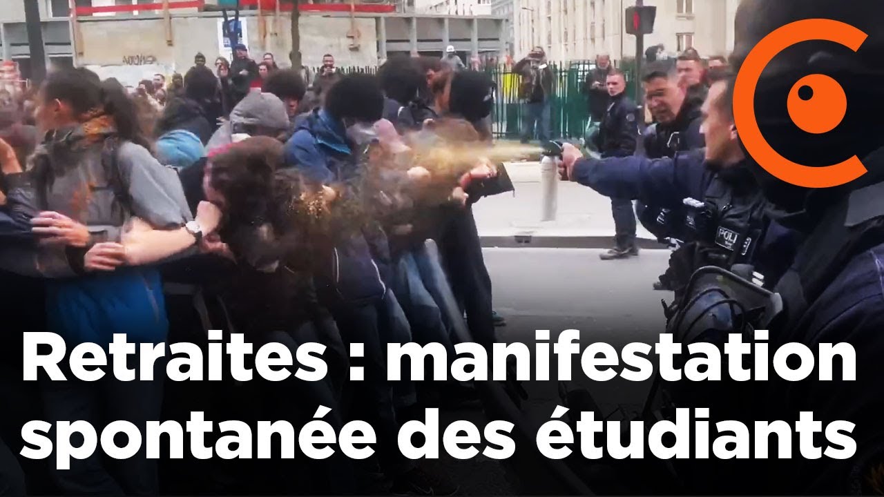 Выход на пенсию: стихийная демонстрация студентов: использован слезоточивый газ