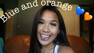 Blue & Orange Halo Eyeshadow tutorial
