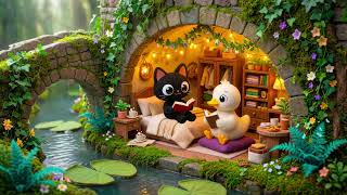 Cat & Duck's Rainy Lake Cottage 🐱🦆 | Cozy Lofi & Gentle Rain for Study, Sleep & Relax screenshot 3
