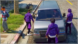 Purple Gang Tries Robbing a Newcomer But Instantly Regrets It on GTA 5 RP