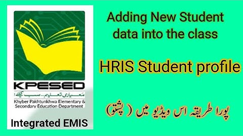 How to upload new student data to the class in HRIS KPK