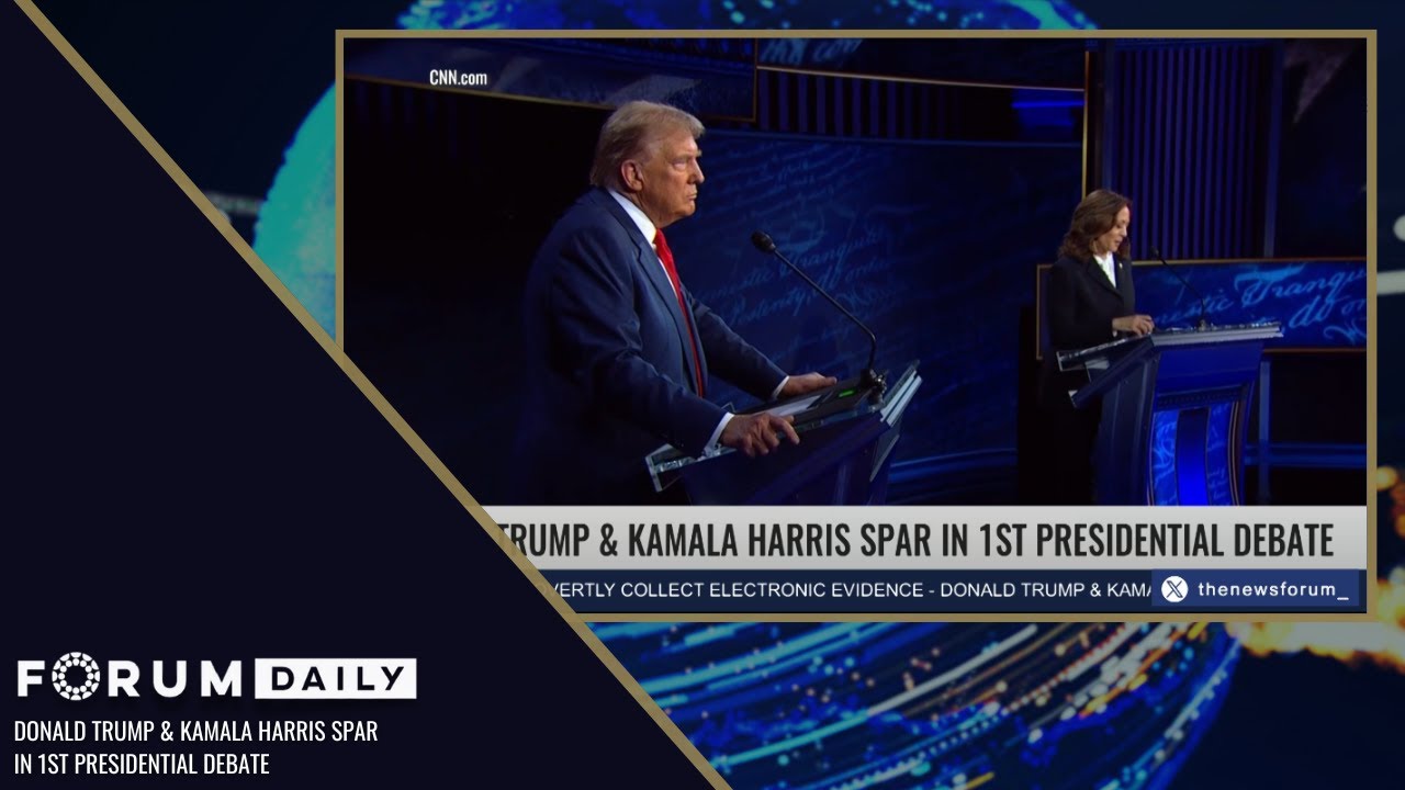 Trump Rdm Donald Trump & Kamala Harris Spar in 1st Presidential Debate - YouTube