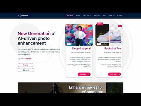 Packshot Pro tutorial - 1'st Fully Automatic AI Product Photo Enhancer For E-commerce Sellers - video from Deep-Image.ai