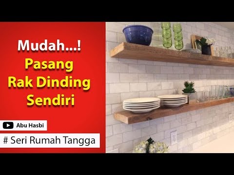 5 MENIT CARA  PASANG RAK  DINDING  Floating shelf YouTube